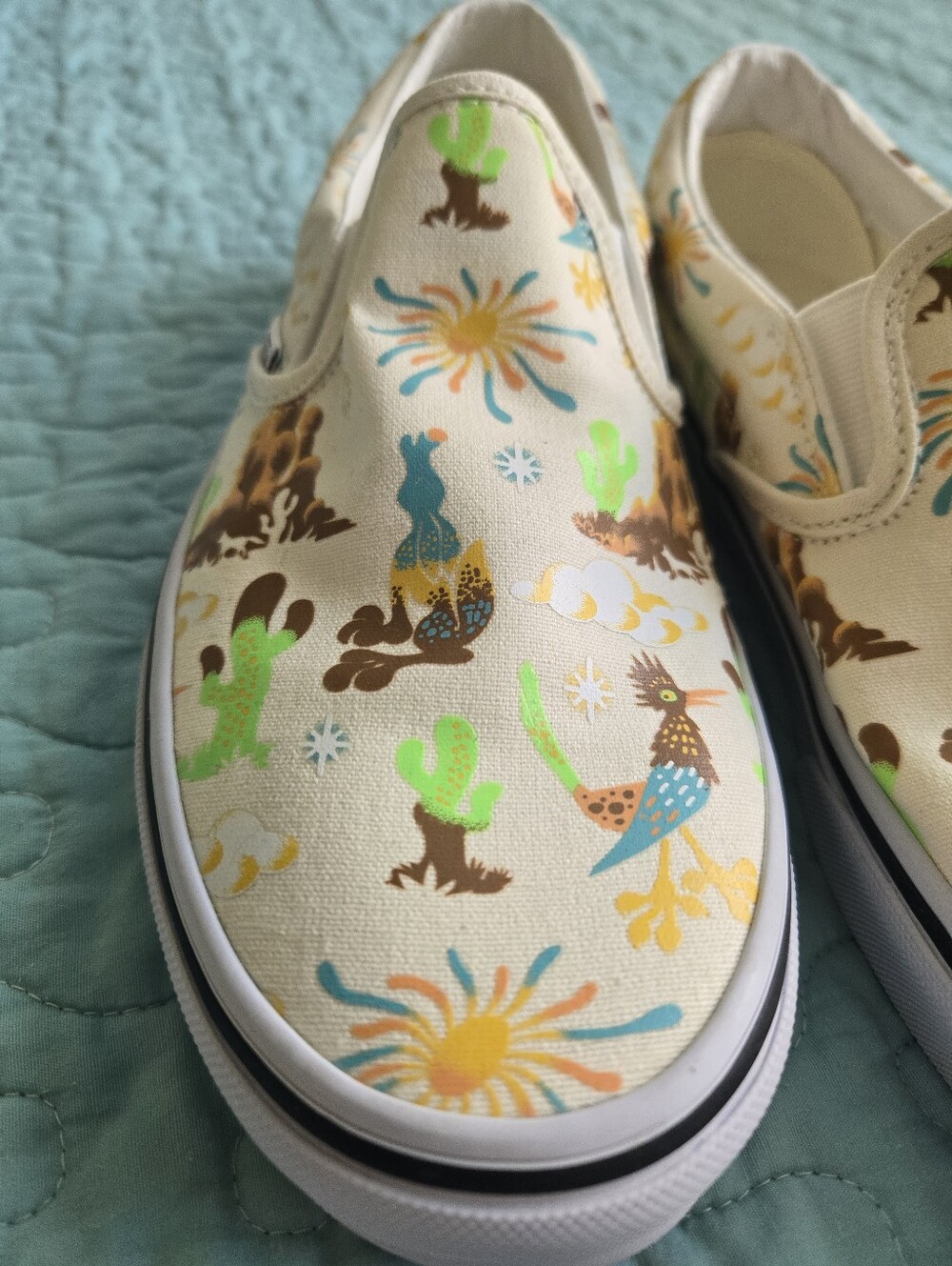 Vans "Get on Outdoors" Marshmallow Unisex Slip Ons, 8/9.5 - Picture 8 of 13